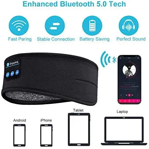 Bluetooth Sleeping Headband with Headphones