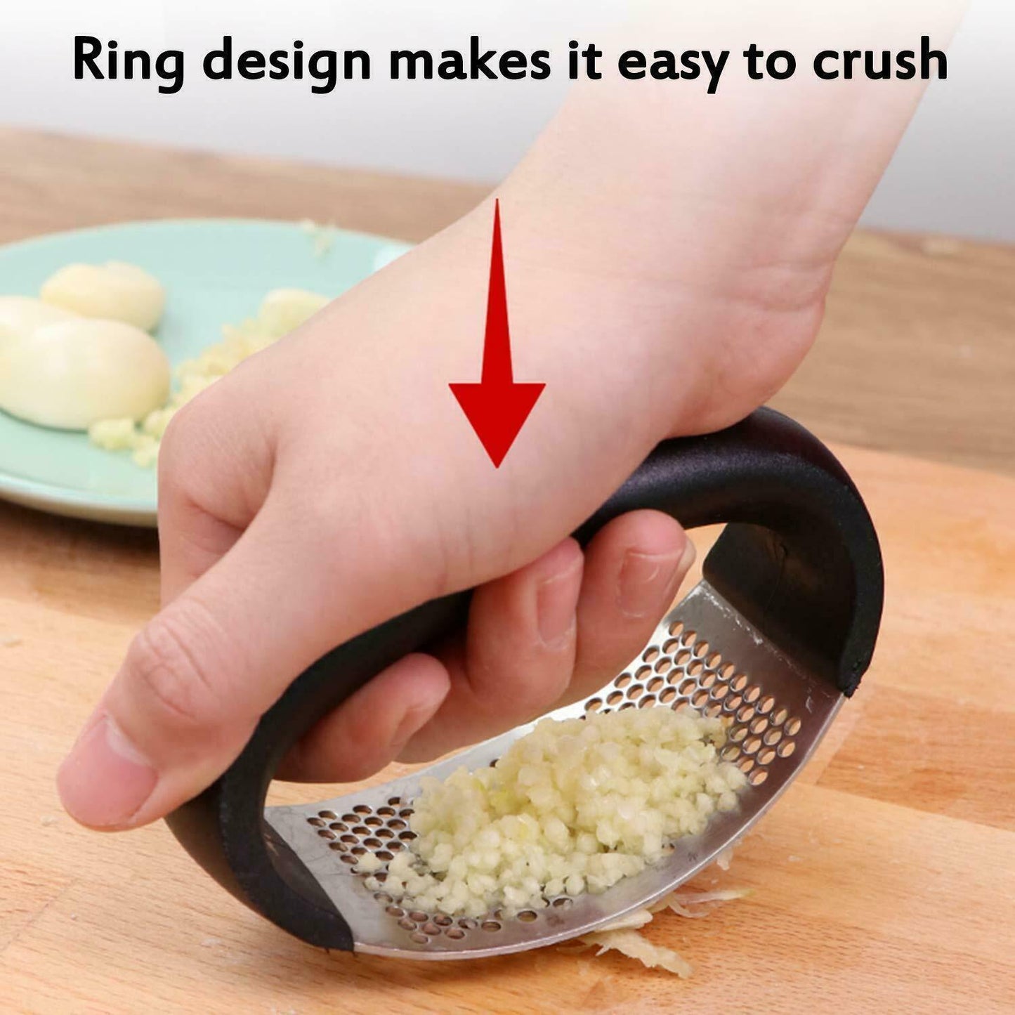 Manual Stainless Steel Garlic Chopper