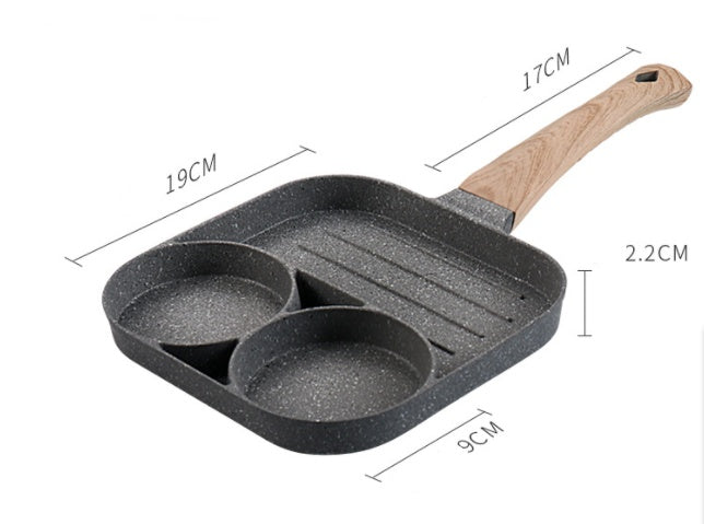 Non-stick, Four or Two Hole cooking pan