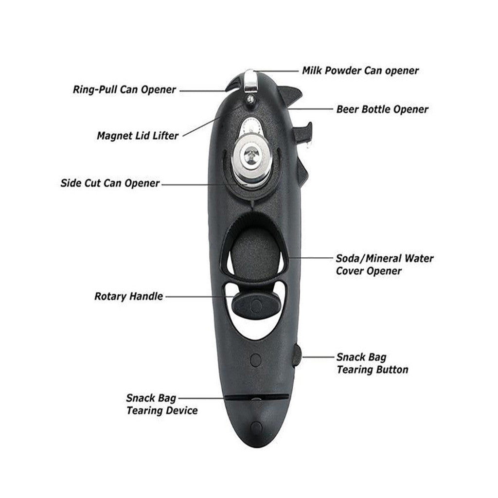 Multifunction 8 In 1 Can Opener