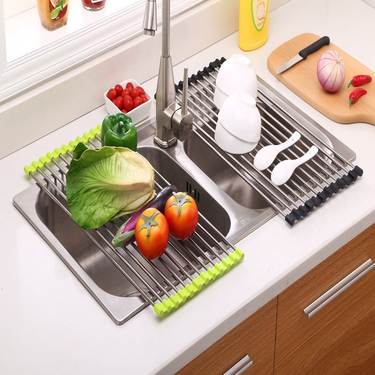 Stainless Steel Folding Kitchen Sink Rack