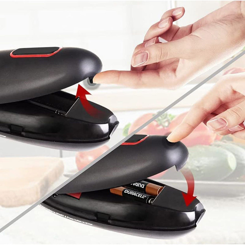 Electric one touch portable can opener