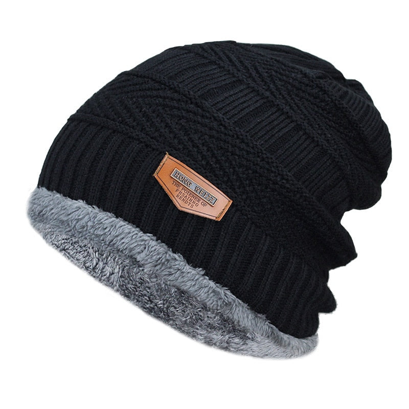 Knit Beanie Winter Hat for Men and Women