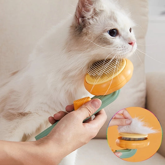 PUSH BUTTON PET HAIR REMOVAL SHEDDER