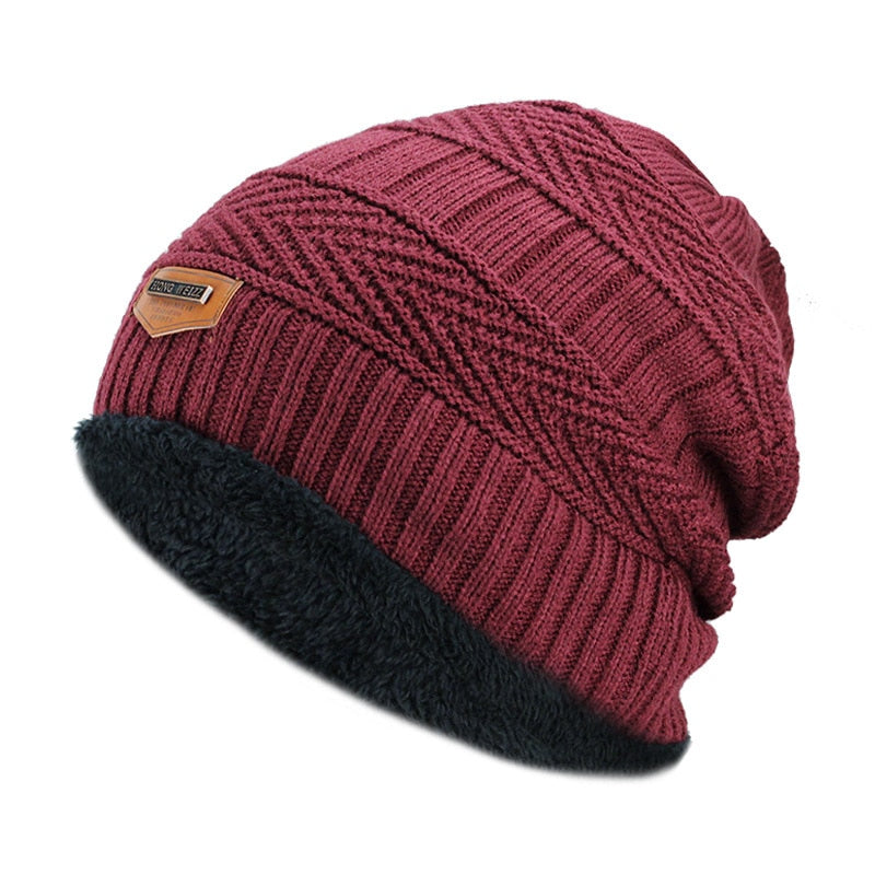 Knit Beanie Winter Hat for Men and Women