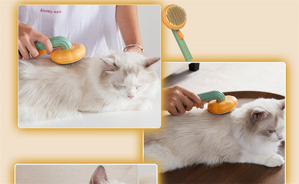 PUSH BUTTON PET HAIR REMOVAL SHEDDER