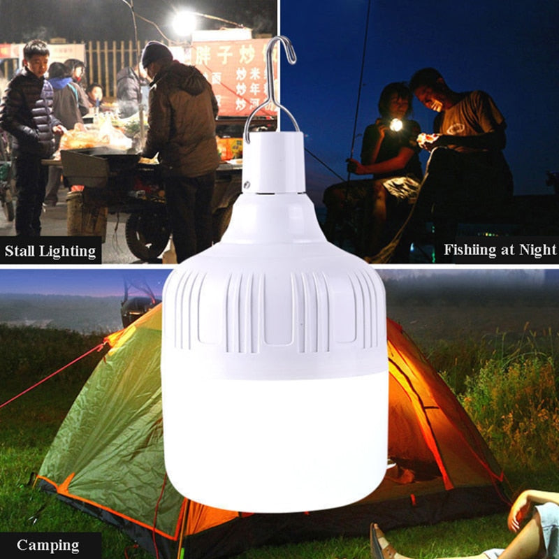 USB Rechargeable LED Emergency Outdoor Light Bulb