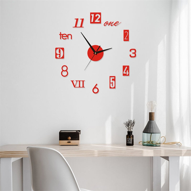 Luminous Frameless Large Wall Clock Perfect for Anyroom