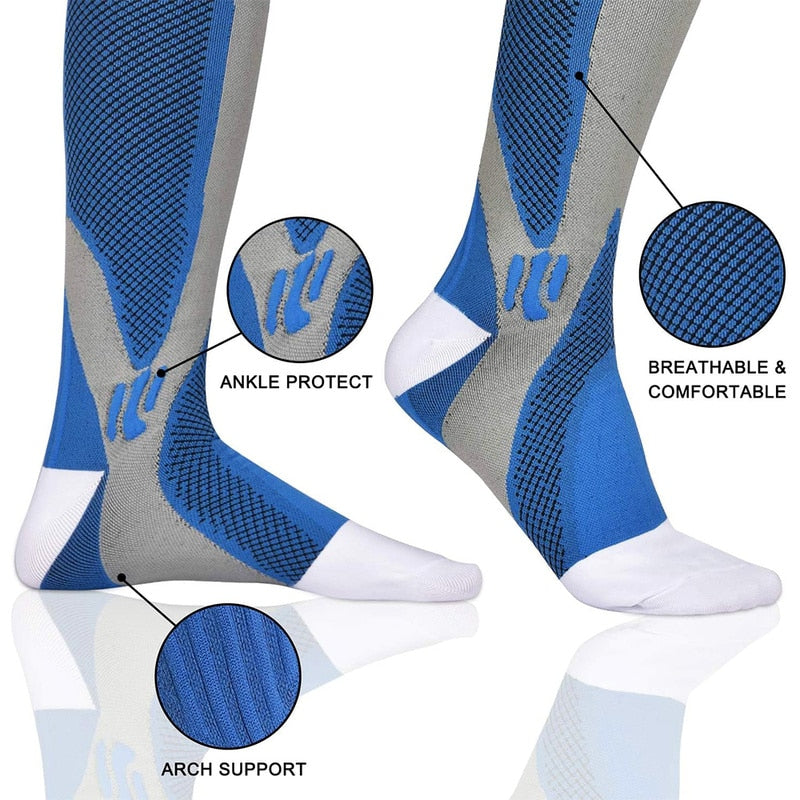 High Performance Sports Compression Leg Socks