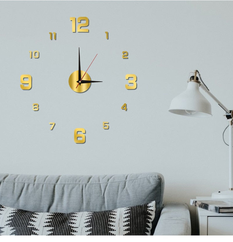 Luminous Frameless Large Wall Clock Perfect for Anyroom