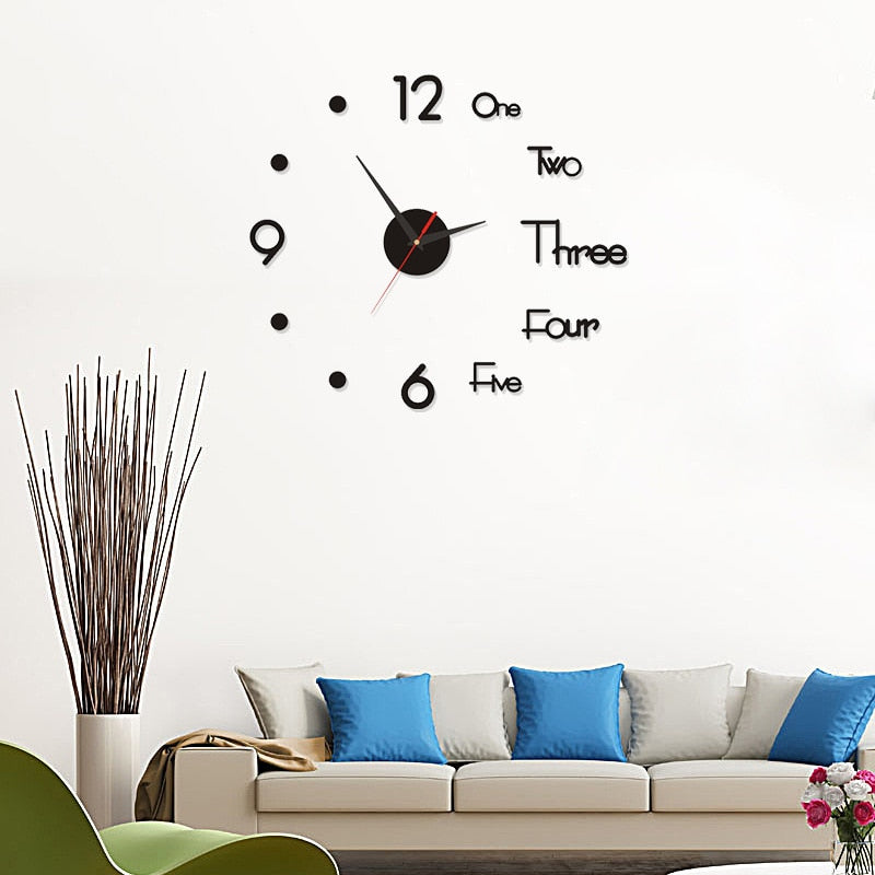 Luminous Frameless Large Wall Clock Perfect for Anyroom