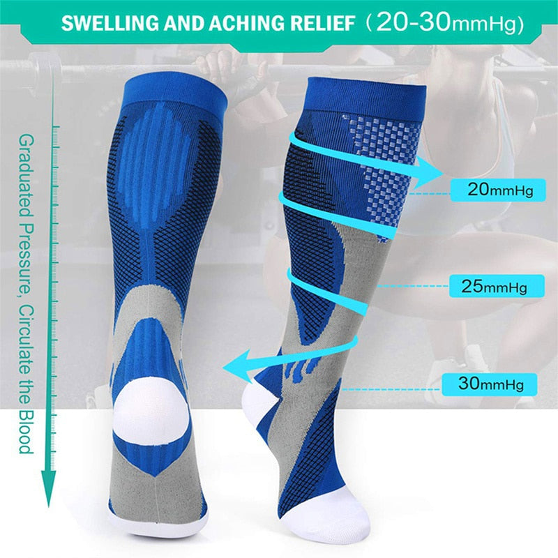 High Performance Sports Compression Leg Socks