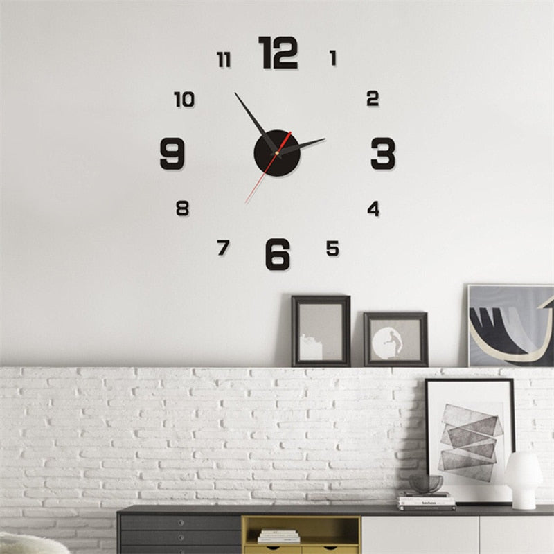 Luminous Frameless Large Wall Clock Perfect for Anyroom