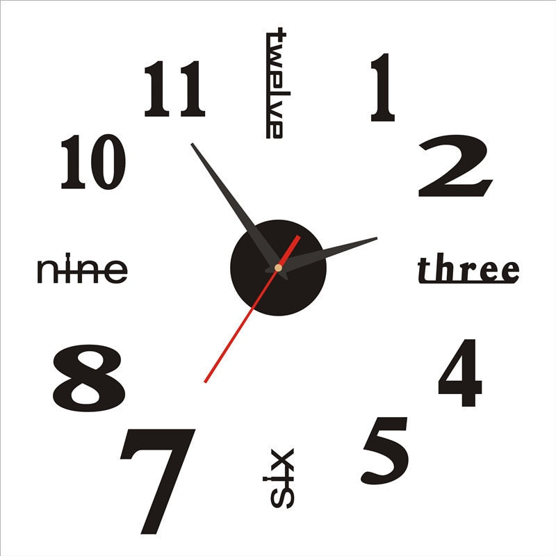 Luminous Frameless Large Wall Clock Perfect for Anyroom