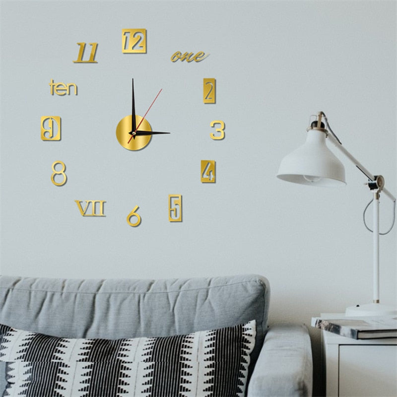 Luminous Frameless Large Wall Clock Perfect for Anyroom