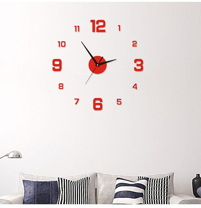 Luminous Frameless Large Wall Clock Perfect for Anyroom