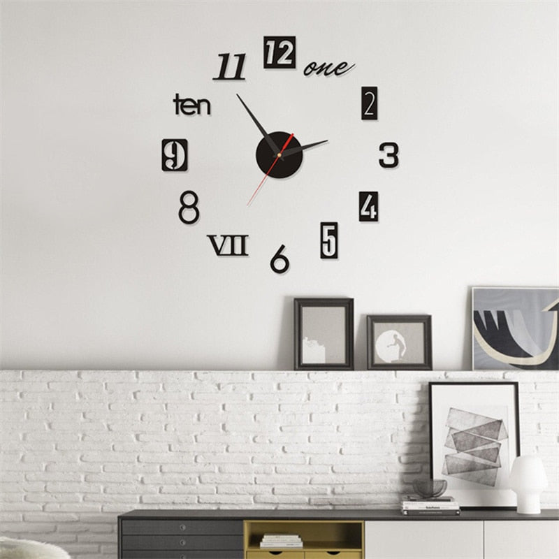 Luminous Frameless Large Wall Clock Perfect for Anyroom