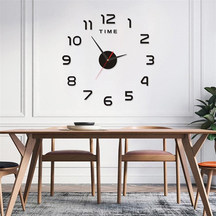 Luminous Frameless Large Wall Clock Perfect for Anyroom