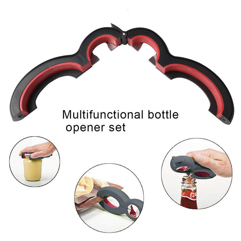 6 in 1 Multi-Function Twist Bottle Opener