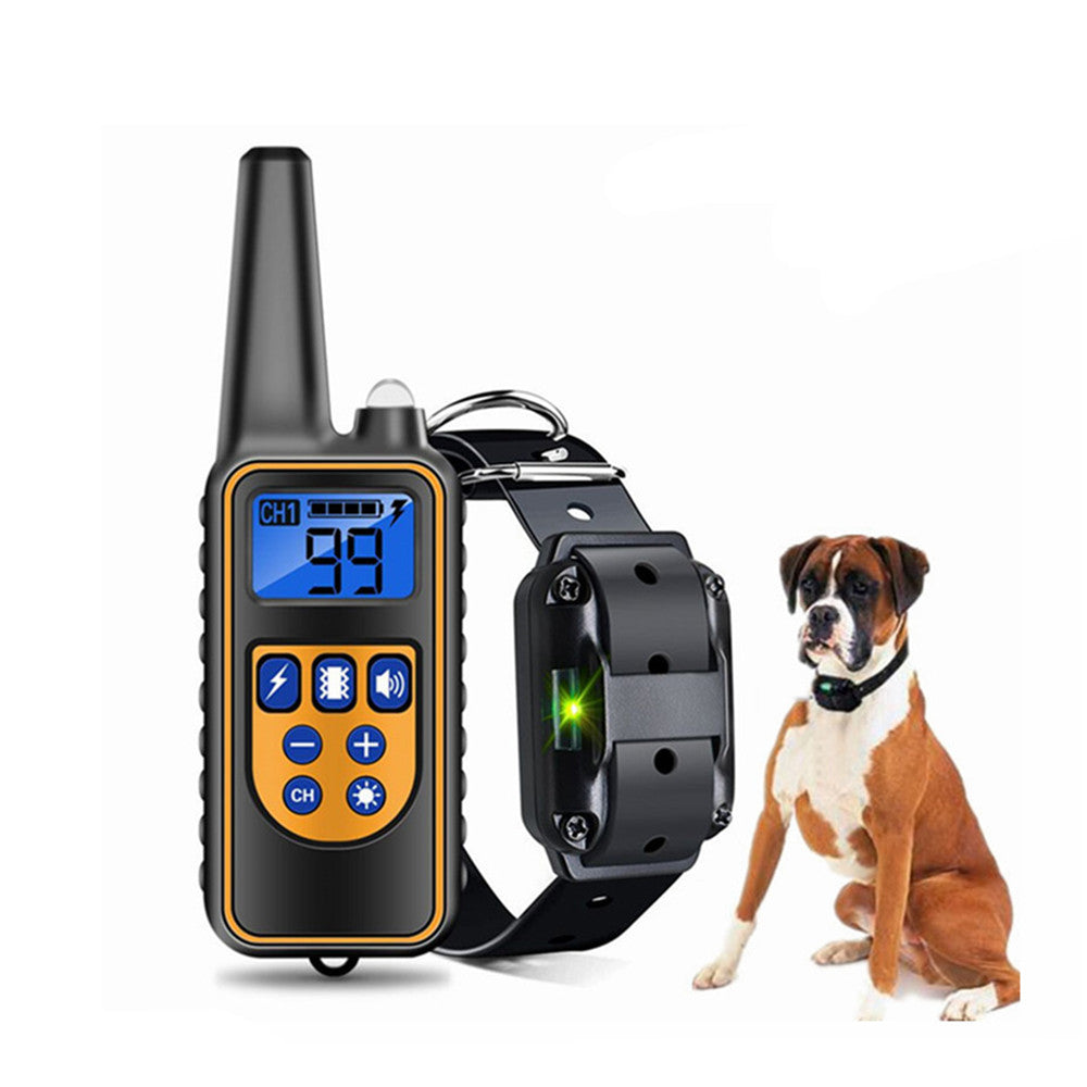 Waterproof Rechargeable Dog Training Collar with LCD Display